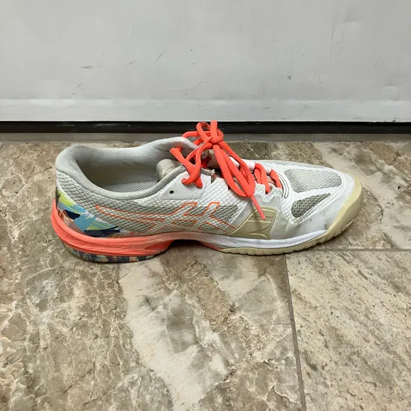 Asics Court Speed FF White Sunrise Tennis Shoes Size 7.5 Training Sneakers - Image 4