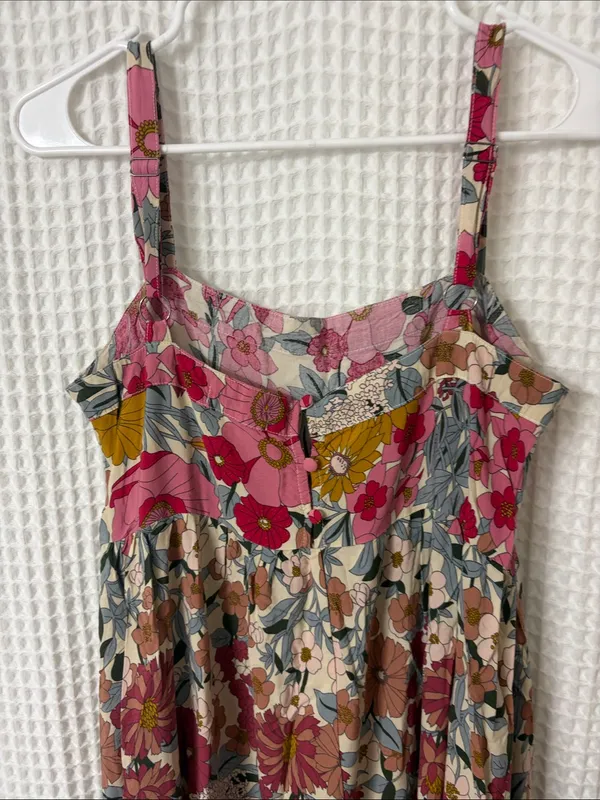 Natural Life Patti Side Slit Maxi Dress Boho Summer Floral Medium - Image 10