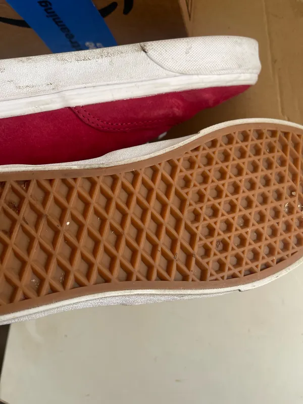 Vans Custom Authentic Suede Red - Image 8