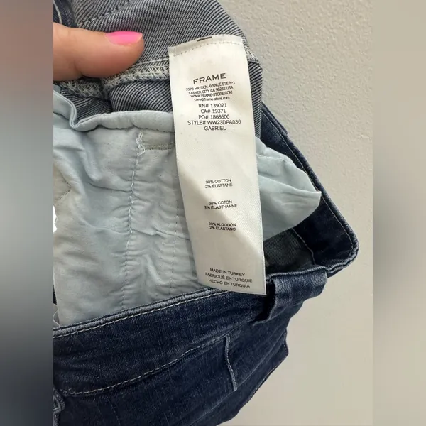 Frame Utility Wide Leg‎ Jeans Size 26 - Image 6