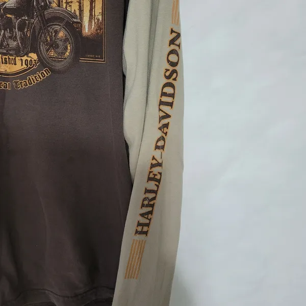 Harley‎ Davidson Grand Canyon Bellemont AZ Large Long Sleeve T-shirt Made in USA - Image 5