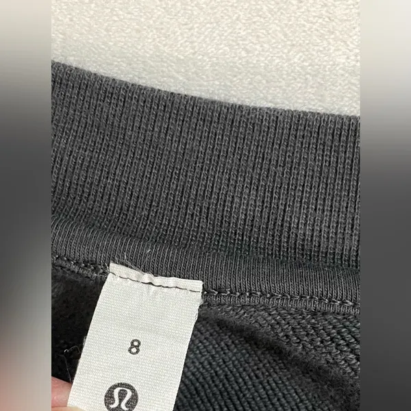 Lululemon Perfectly Oversized Crew Neck Sweater Graphic Grey Size 8 - Image 7