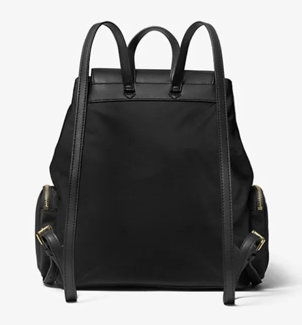 Michael Kors Abbey Large Nylon Backpack, Black New w/Tag Retail $398 - Image 4