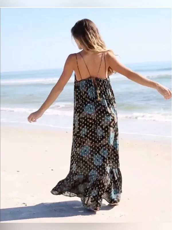NWT Natural Life | Alice Metallic Maxi Dress, Small - Image 2