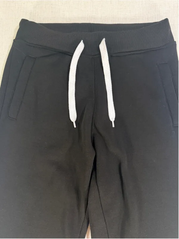 Southpole Men’s Fleece Jogger Sweatpants Contrast Drawstring Pockets Black Small - Image 2