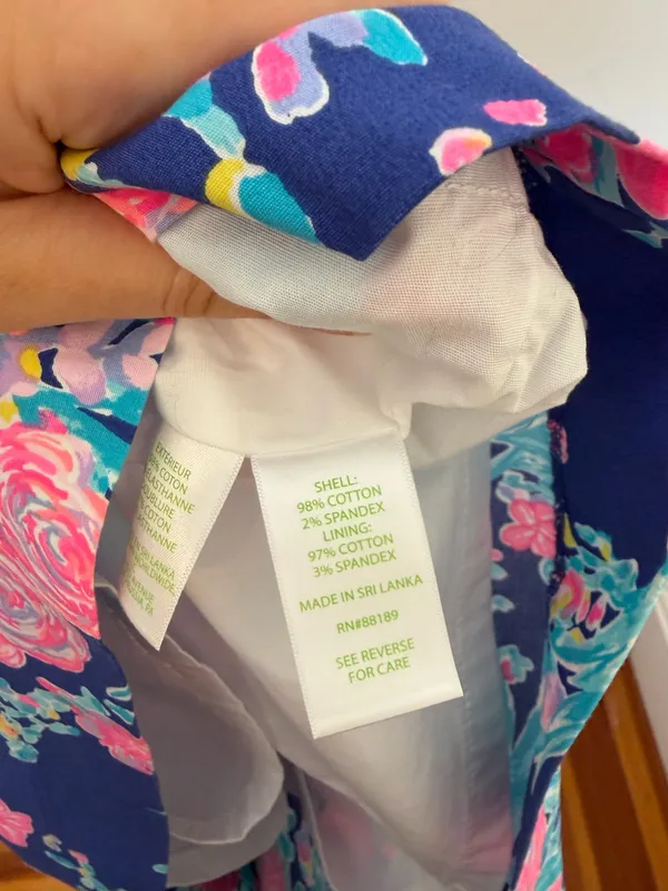 Lilly Pulitzer Izzy Skirt Mini Corsica Blue Pink Toucan Party size 6 - Image 4