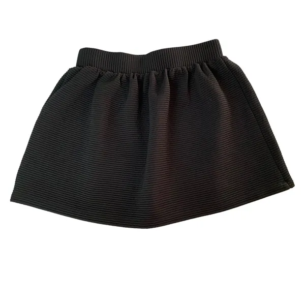 Urban Outfitters Cooperative Skirt Medium Black Elastic Waist A Line - Image 4
