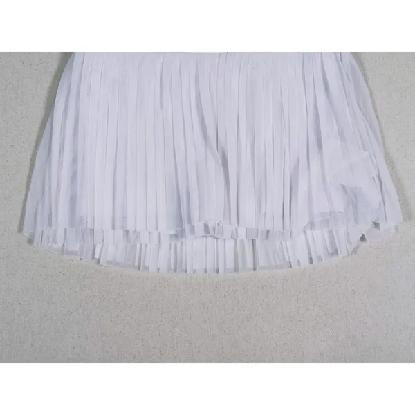 Alo Yoga Flirty Mesh Tennis Skort Size XXS White Pleated Pickleball Golf Sporty - Image 10