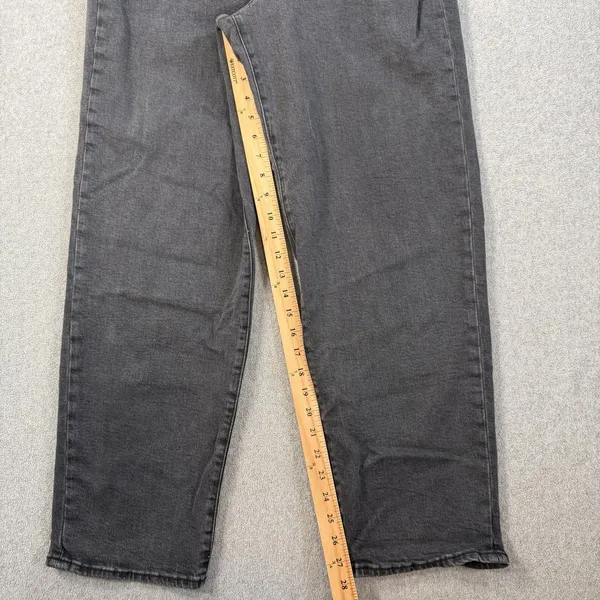 Old Navy Women's Size 12 High Rise O.G. Loose Fit Black Denim Jeans - Image 3