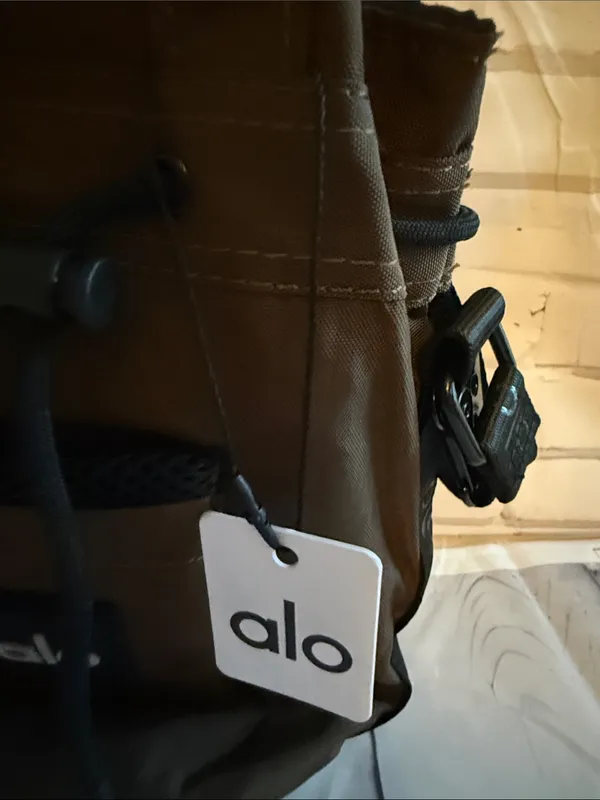 Alo Yoga Crossbody Bucket Bag in Expreso Brown Nylon - Image 3