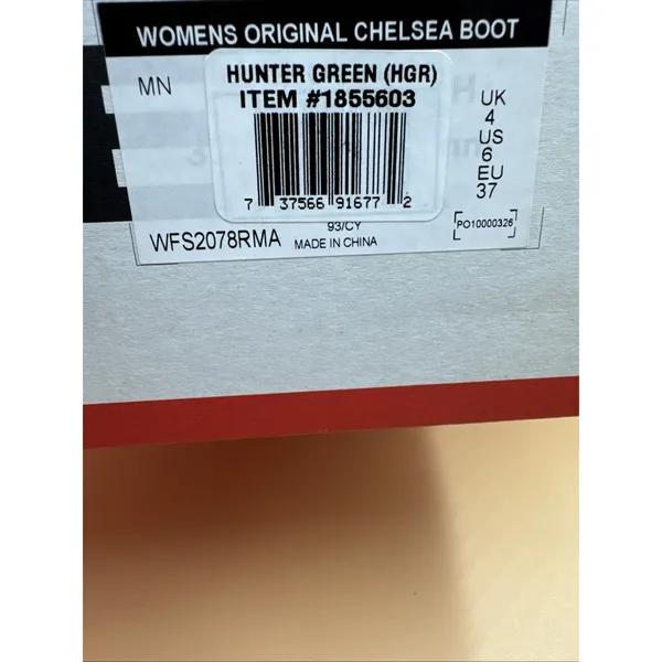 Hunter Original Chelsea Women's Waterproof Ankle Rain Boots, Green Size 6 - Image 16