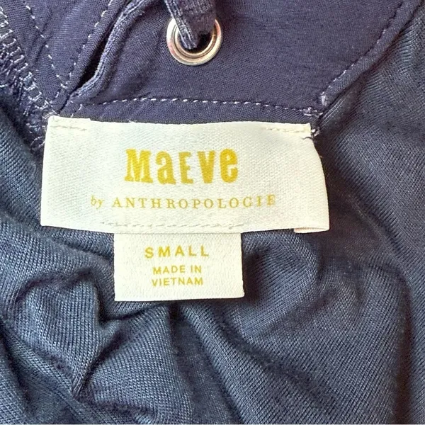 Anthropologie Maeve Melanie‎ Purple Knit Maxi Dress Size S Small Lace Back - Image 10