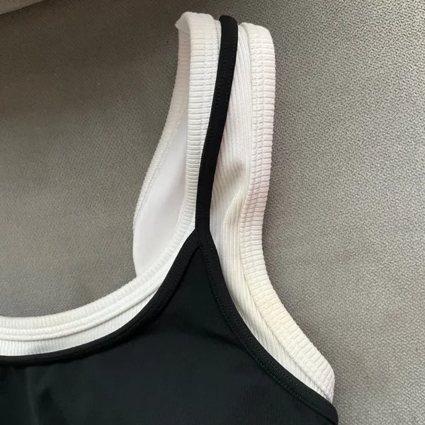 Alo Yoga Airbrush Better Together Bra Black/White XS - Image 3
