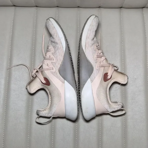 Nike Pale Pink Athletic Sneakers with Rose Swoosh 7.5 - Image 7