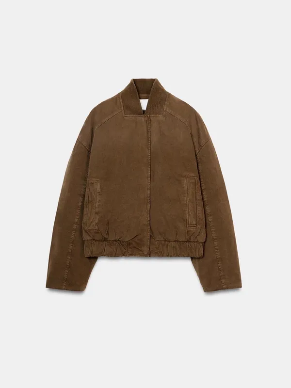 NWT ZARA PADDED BOMBER JACKET SIZE M - Image 3