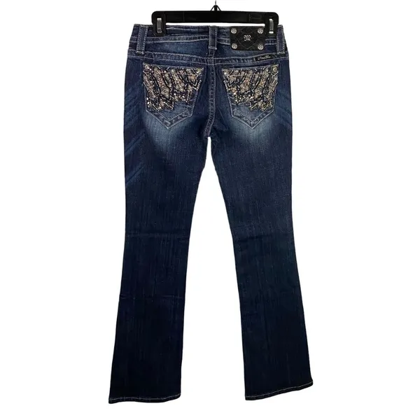 Miss Me Jeans‎ Women's Size 26 Signature boot cut Denim Embellished Pockets - Image 10