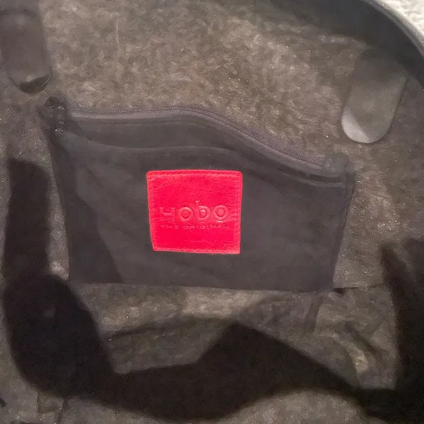 HOBO Handbag Unique Felt/Leather Combo Style Bag - Image 3