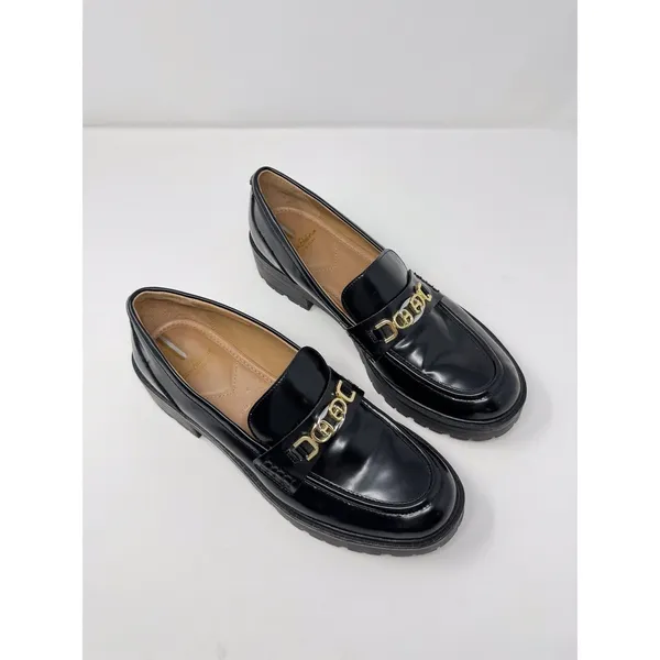 Sam Edelman Womens Shoes Black Leather Christy Loafer Buckle Slip On US 11 M - Image 2