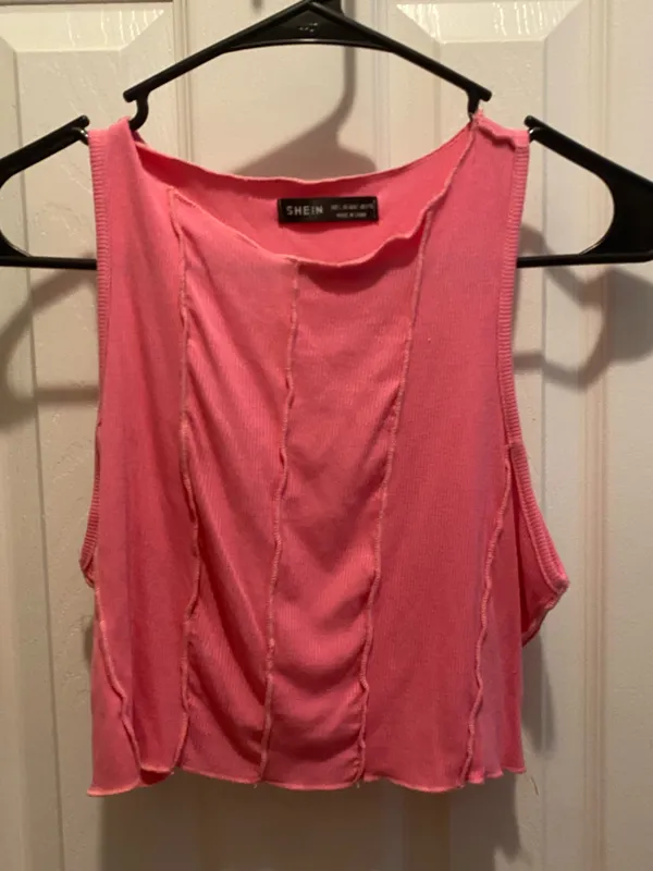 SheIn Pink cropped tank top #croptop - Image 2