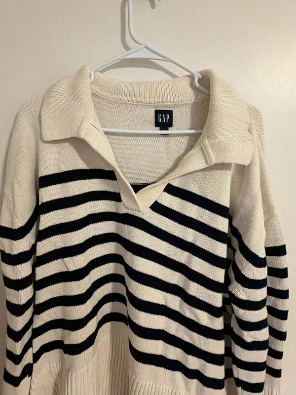 Gab striped V-neck sweater - Image 2