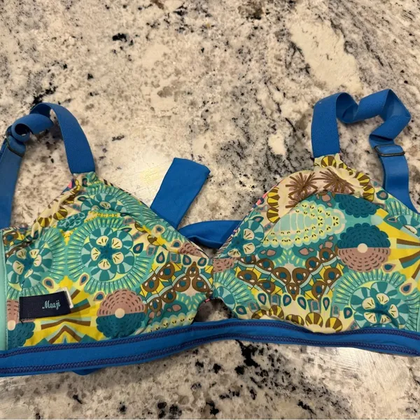 Colorful Patterned‎ Bikini Top maaji M - Image 3