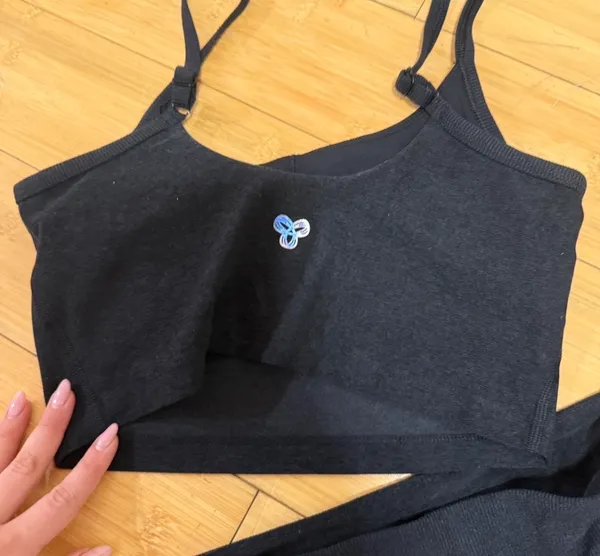 TNA Aritzia active wear set dark heather grey - Image 3