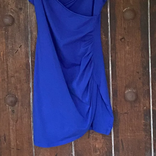 Superdown | Royal Blue Mini Dress Ruched - Image 8