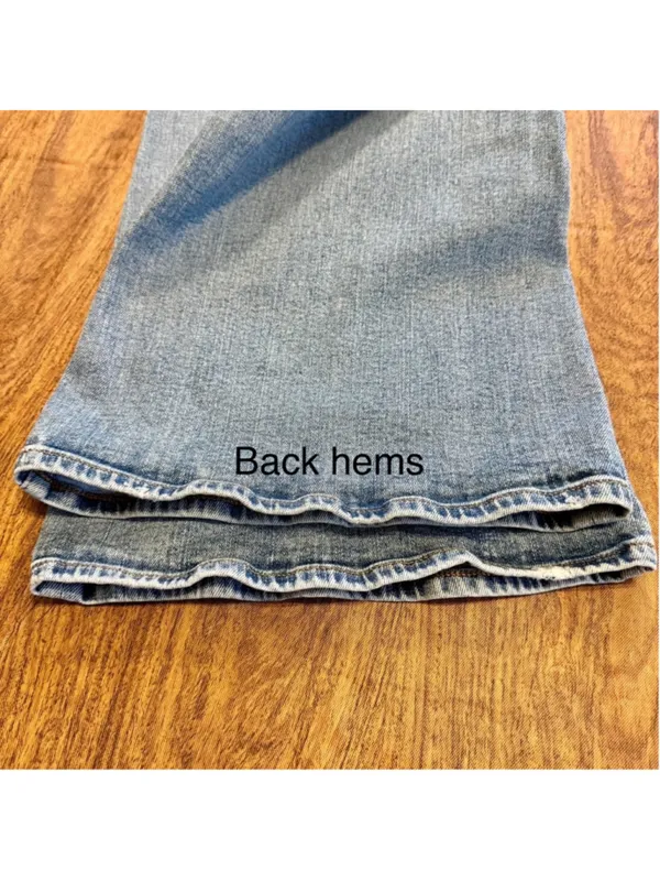 Women's Madewell Skinny Flare Jeans Size 32 Blue Denim Light Wash - Image 7