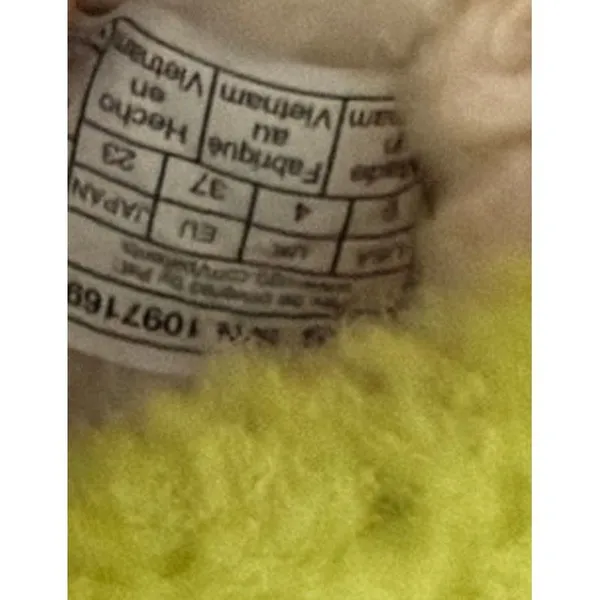 UGG Fluff Yeah Slide Cream Neon Rainbow Slip On Shoes Size Women's 6 - Image 5