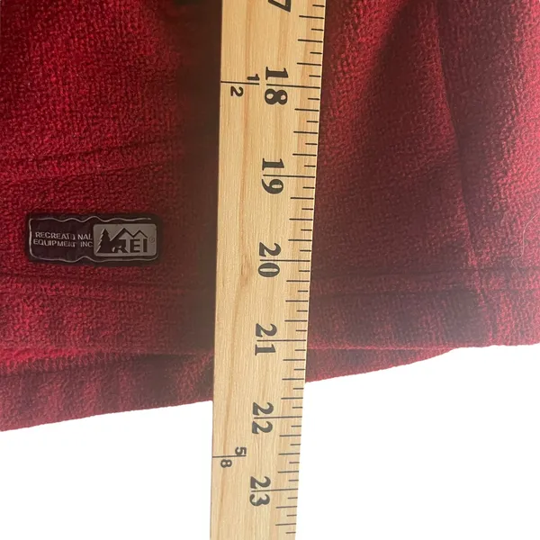 REI Thermal Pro Women's Size XS‎ Red Fleece Zip Up Outdoors Sweater Jacket - Image 8