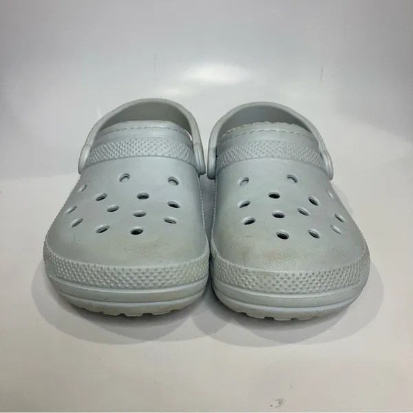 Crocs originals lined light blue women’s size 6 casual cozy‎ slip on trendy - Image 3