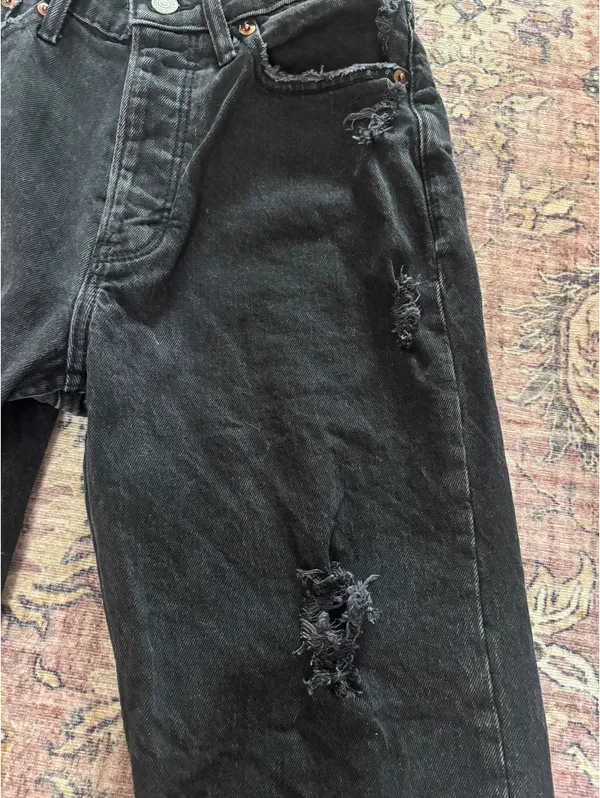 Abercrombie Jeans Dad High-Rise Black - Image 4
