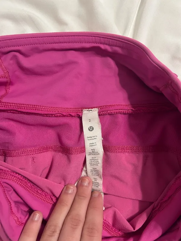 Pink Lululemon Shorts Speed Up 4" - Image 3