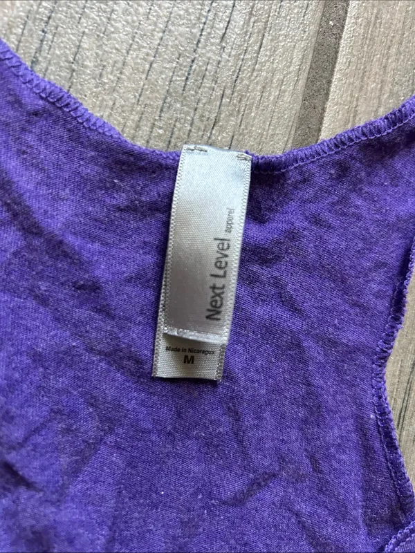 Next Level Apparel Delta sigma phi Purple Racerback Tank Greek goddess - Image 2