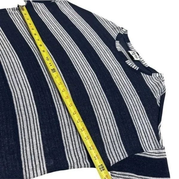 Show Me Your MuMu Stripe Lightweight Knit Long Sleeve Coastal Lagenlook Boho L‎ - Image 9