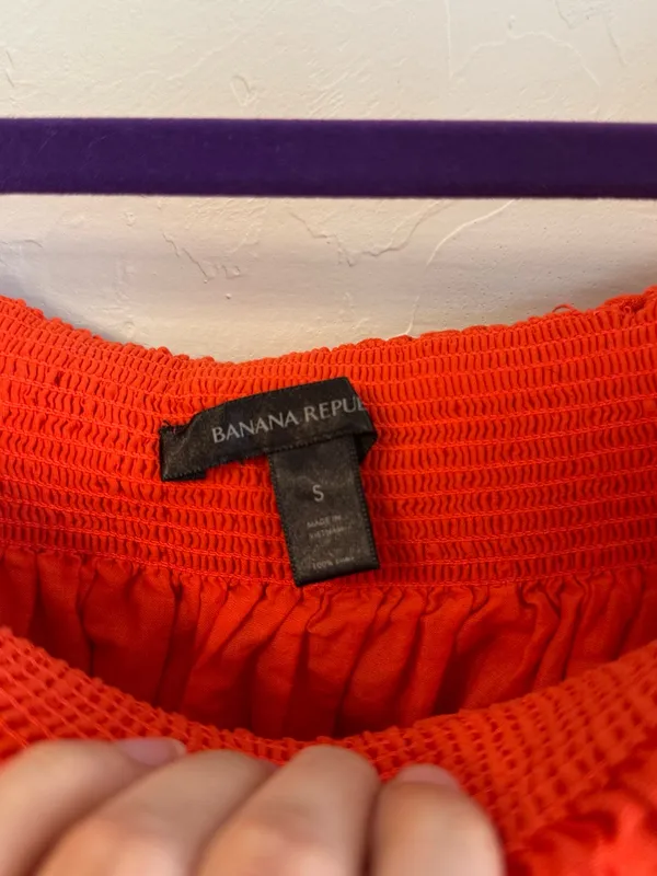 Banana Republic Red Off-Shoulder Mini Skirt - Image 3