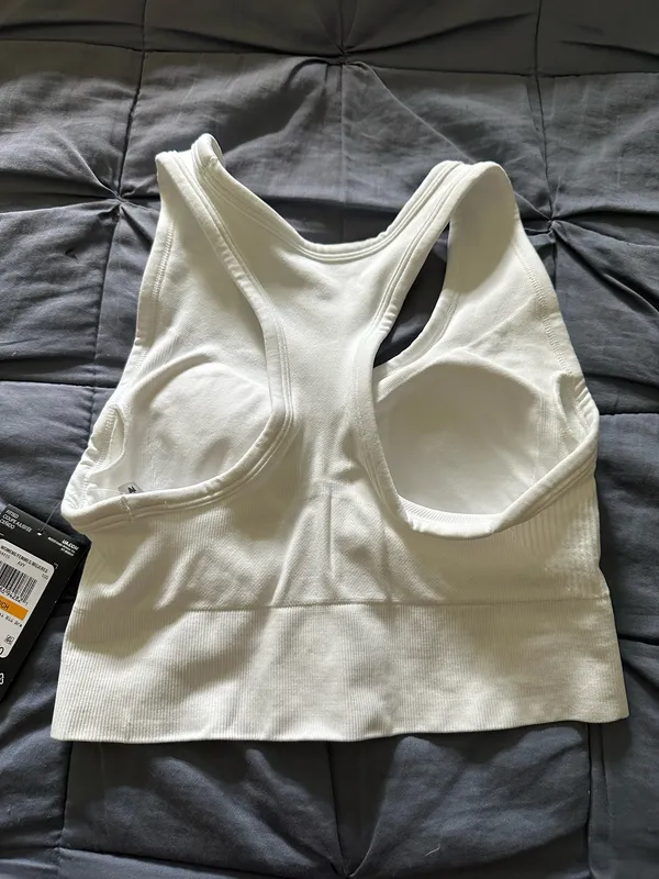 Under Armour Sports Bra White - Image 2