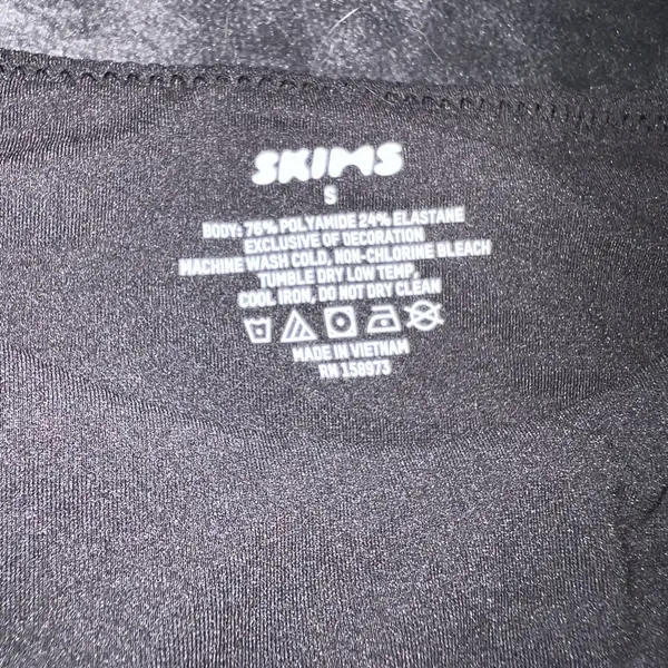 Skims Fits Everybody High Neck Bodysuit in Onyx Size Small New with tag - Image 8