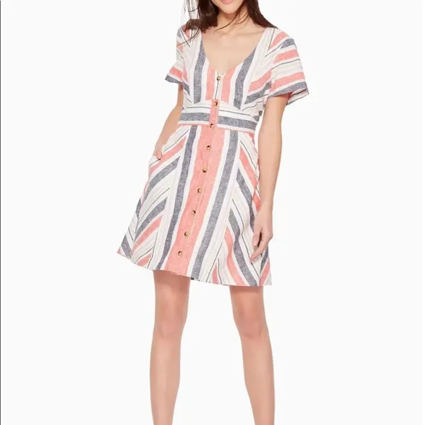 Parker‎ Kacey Linen Dress - Image 3