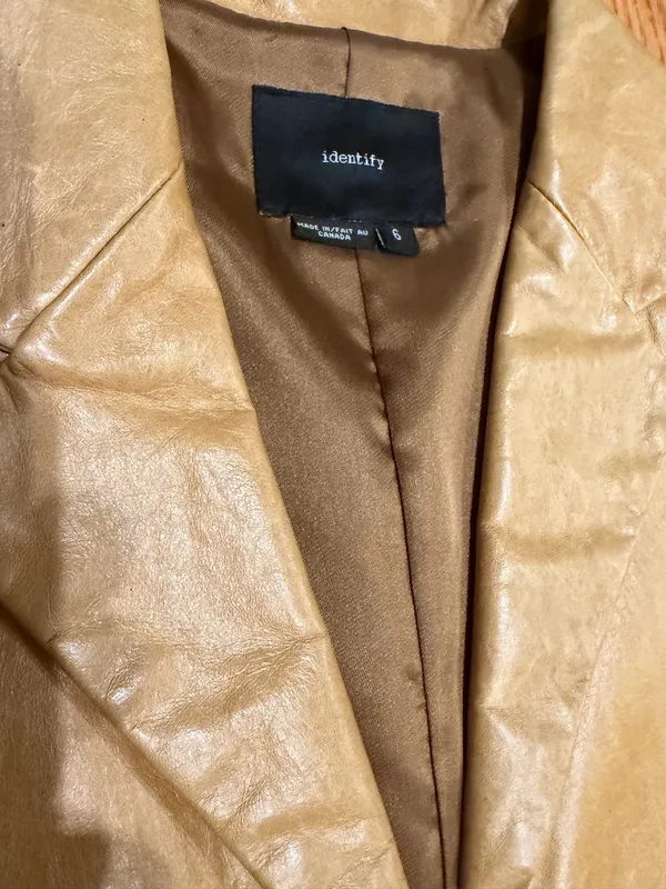 Vintage jacket identify Tan Size 6 - Image 3