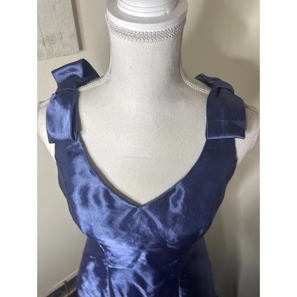 Vintage Alex Evenings Shimmer Gown | 90s Y2K Iridescent Prom Dress A Line Sz 4 - Image 3