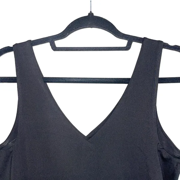 Maurices Edgely NWT Solid Black Double V Sleeveless Thong Bodysuit - Image 8