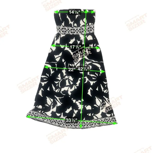 White House Black‎ Market Strapless Maxi Dress XS Black Ivory Y2K Graduation - Image 5