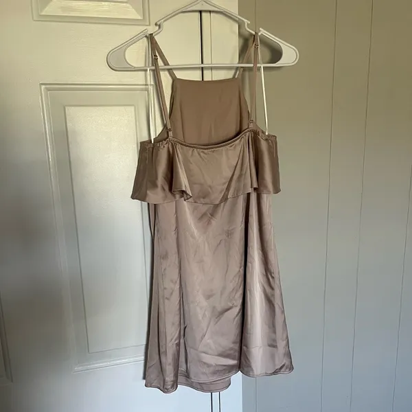 Lulus Spice Twirl Light Beige Satin Mini Dress - Image 13