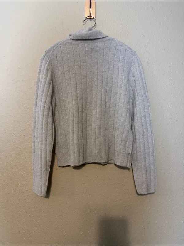 HALSTON‎ 100% 2-Ply Cashmere Turtleneck Sweater Size Small - Image 4