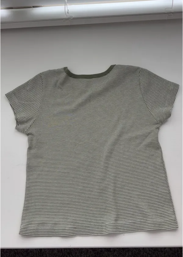 Brandy Melville stripe baby tee - Image 2