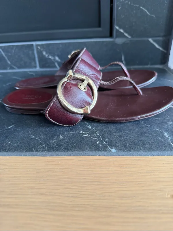Gucci Horsebit Leather Sandals - Image 8