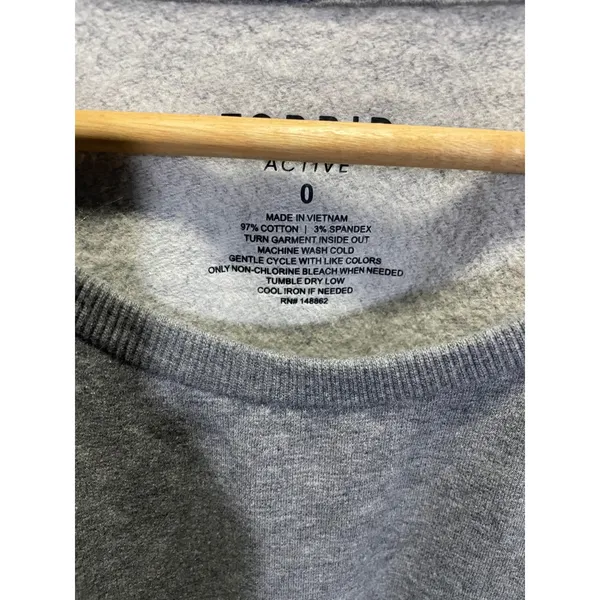 Torrid Active‎ Sweatshirt Womens 0 Gray Pink Star Print Racing Stripe Athleisure - Image 6