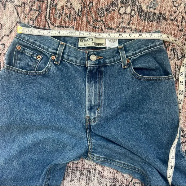 Vintage LEVI’s 550 High Rise Relaxed Fit Tapered Leg Mom Jeans Blue Size 10 - Image 11