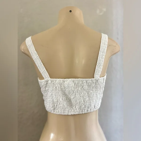 EN CRÉME women’s western / bohemian crop top size med - Image 5